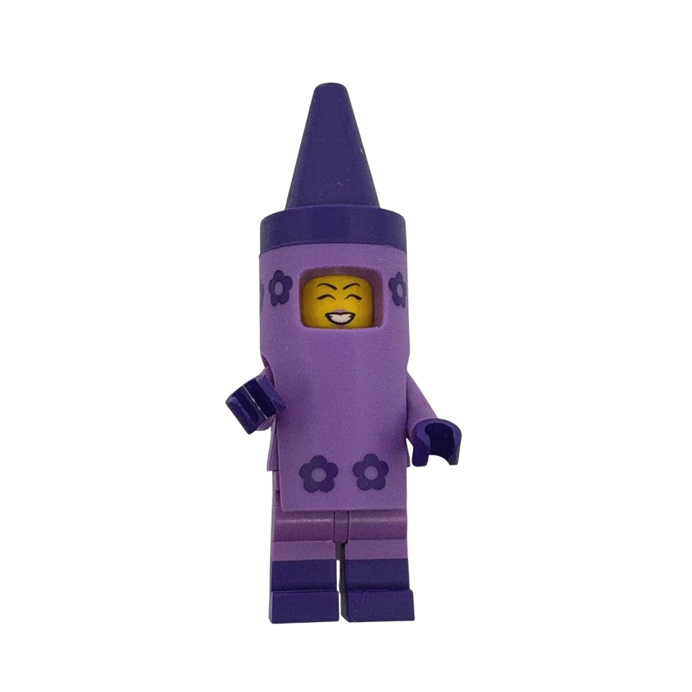 LEGO Movie 2 Minifigure Crayon Girl m CMF 71023 Purple Costume Student Teacher